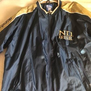 Vintage Notre Dame windbreaker jacket XL